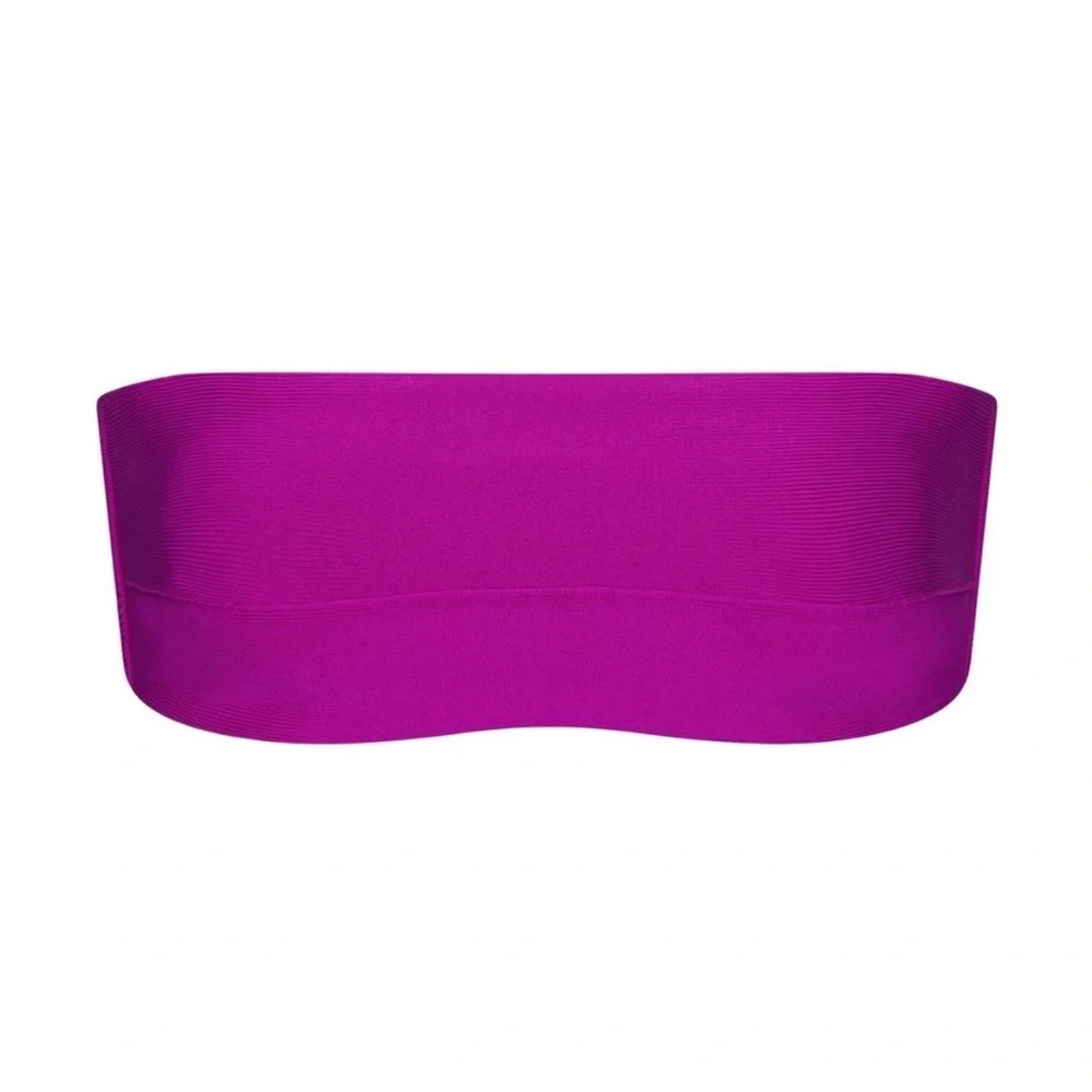 ✨ SKIMS Knit Swim Bandeau Bikini Top | Lollipop | Size XS | NWOT